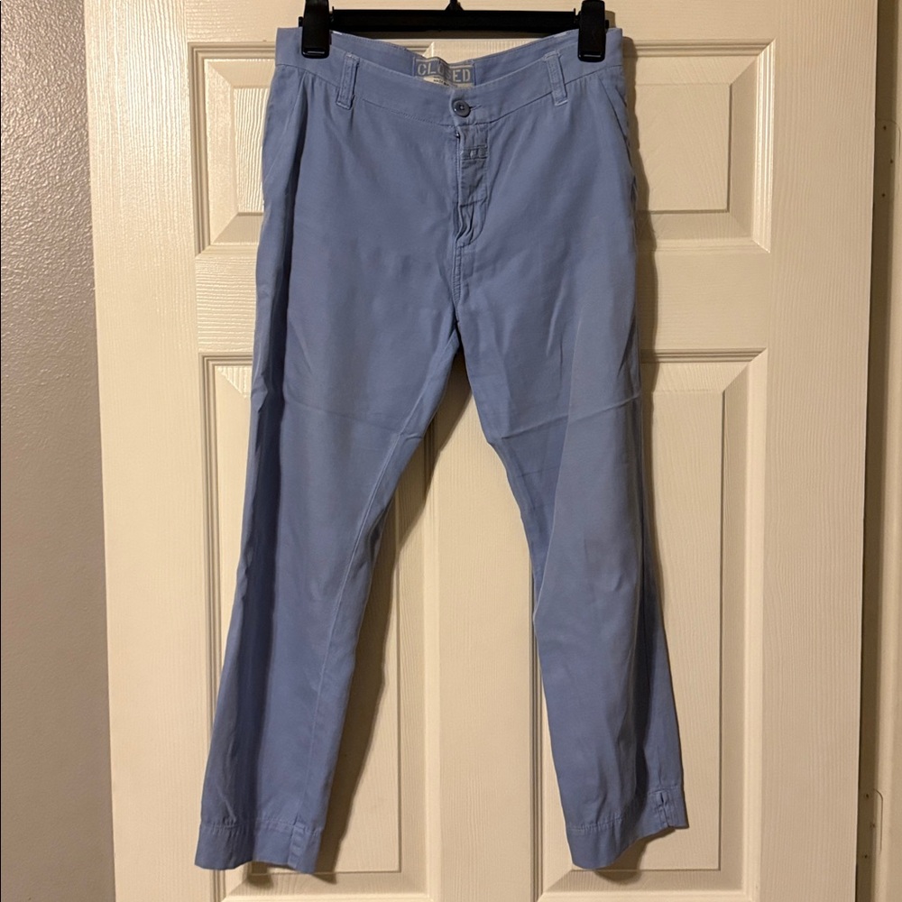 Closed Light Blue Italian Trousers